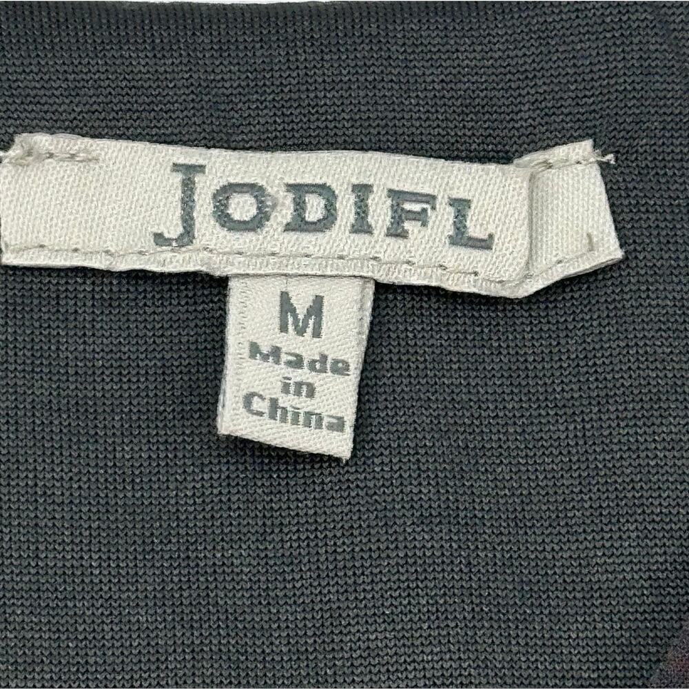 Jodifl Charcoal Floral Embroidered Wrap Hi Low Maxi Dress Size M - Picture 6 of 11